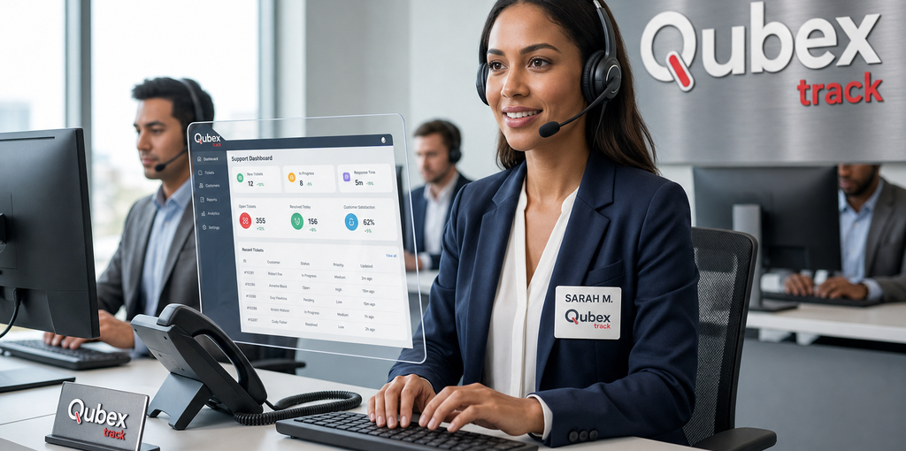 QubexTrack support team — dedicated sales and customer assistance